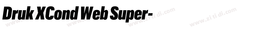 Druk XCond Web Super字体转换